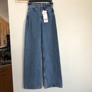 ZARA Denim wide legged jeans